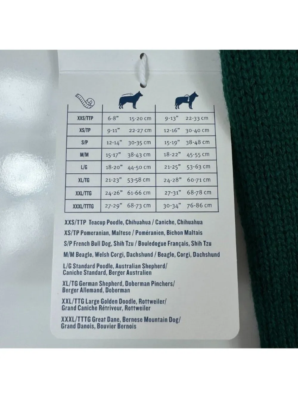 Tommy Bahama Pet Christmas Teddy Bear Dog Sweater Green Knit Medium Whimsicle